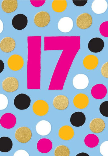 Picture of 17TH BIRTHDAY CARD PINK